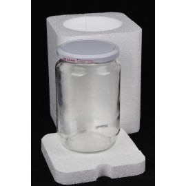 24.4cc TEKLİ 1000 ADET KAVANOZ KORUMA STRAFOR KUTUSU